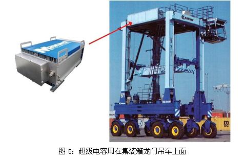 超級(jí)電容用在集裝箱龍門(mén)吊車上面