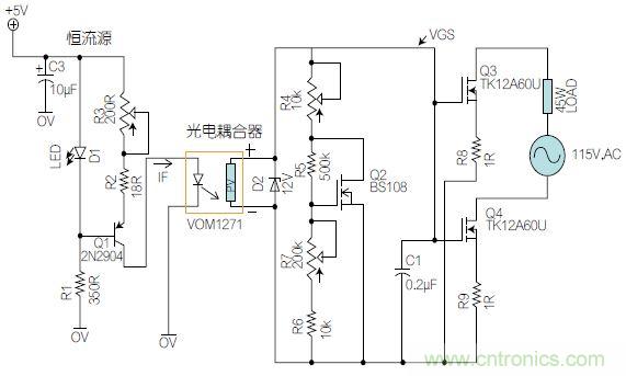 圖1:基于有源器件的線性區(qū)域進行功率控制。