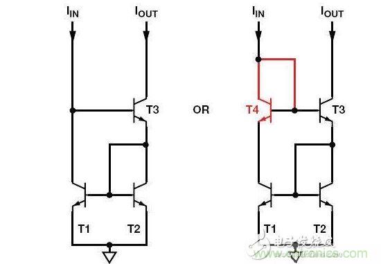 威爾遜電流鏡T4為可選器件,但使用它可改善精度和動態范圍