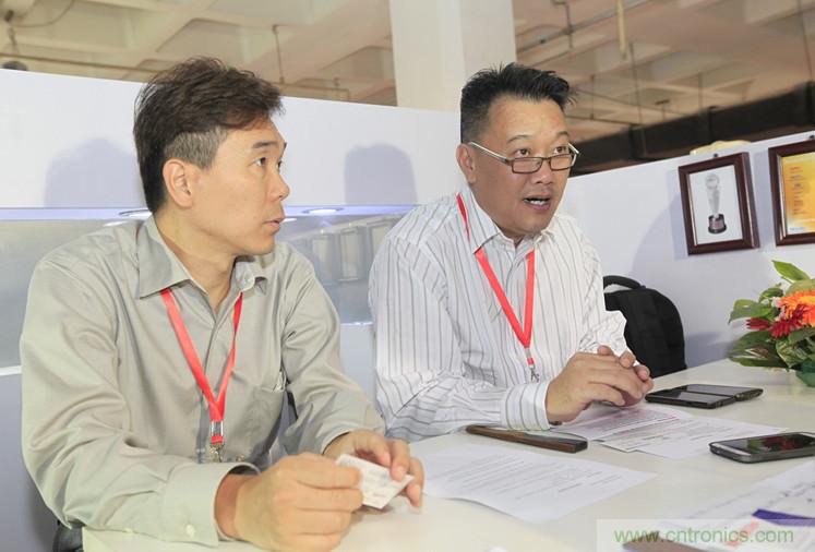 左二,Keystone亞太設(shè)計(jì)與制造總監(jiān)Steven Chua