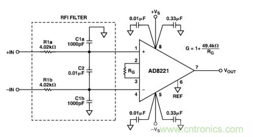 放大電路普及:射頻干擾整流誤差電路設計