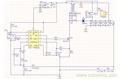 下面給出一個自己用過的電路圖: