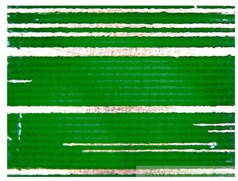 這是應用密封薄膜后的圖像(5mil線-顯微鏡圖像)