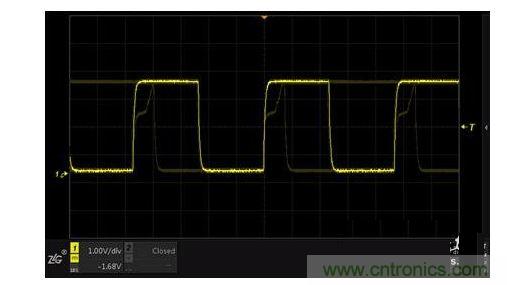 330,000wfms/s波形刷新率下觀察的波形信息