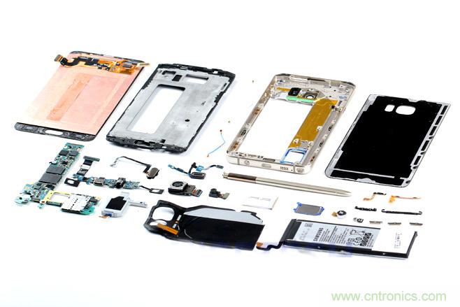 Galaxy Note5拆解，與S系列差距日漸模糊