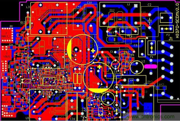 【導讀】對于一個新設計的電路板,調試起來往往會遇到一些困難,特別是當板比較大、元件比較多時,往往無從下手。但如果掌握好一套合理的調試方法,調試起來將會事半功倍。 對于剛拿回來的新pcb板,我們首先要大概觀察一下,板上是否存在問題,例如是否有明顯的裂痕,有無短路、開路等現象。如果有必要的話,可以檢查一下電源跟地線之間的電阻是否足夠大。 然后就是安裝元件了。相互獨立的模塊,如果您沒有把握保證它們工作正常時,最好不要全部都裝上,而是一部分一部分的裝上(對于比較小的電路,可以一次全部裝上),這樣容易確定故障范圍,免得到時遇到問題時,無從下手。一般來說,可以把電源部分先裝好,然后就上電檢測電源輸出電壓是否正常。如果在上電時您沒有太大的把握(即使有很大的把握,也建議您加上一個保險絲,以防萬一),可考慮使用帶限流功能的可調穩壓電源。先預設好過流保護電流,然后將穩壓電電源的電壓值慢慢往上調,并監測輸入電流、輸入電壓以及輸出電壓。如果往上調的過程中,沒有出現過流保護等問題,且輸出電壓也達到了正常,則說明電源部分OK。反之,則要斷開電源,尋找故障點,并重復上述步驟,直到電源正常為止。 接下來逐漸安裝其它模塊,每安裝好一個模塊,就上電測試一下,上電時也是按照上面的步驟,以避免因為設計錯誤或/和安裝錯誤而導致過流而燒壞元件。 尋找故障的辦法一般有下面幾種: ①測量電壓法。首先要確認的是各芯片電源引腳的電壓是否正常,其次檢查各種參考電壓是否正常,另外還有各點的工作電壓是否正常等。例如,一般的硅三極管導通時,BE結電壓在0.7V左右,而CE結電壓則在0.3V左右或者更小。如果一個三極管的BE結電壓大于0.7V(特殊三極管除外,例如達林頓管等),可能就是BE結就開路。 ②信號注入法。將信號源加至輸入端,然后依次往后測量各點的波形,看是否正常,以找到故障點。有時我們也會用更簡單的辦法,例如用手握一個鑷子,去碰觸各級的輸入端,看輸出端是否有反應,這在音頻、視頻等放大電路中常使用(但要注意,熱底板的電路或者電壓高的電路,不能使用此法,否則可能會導致觸電)。如果碰前一級沒有反應,而碰后一級有反應,則說明問題出在前一級,應重點檢查。 ③當然,還有很多其它的尋找故障點的方法,例如看、聽、聞、摸等。“看”就是看元件有無明顯的機械損壞,例如破裂、燒黑、變形等;“聽”就是聽工作聲音是否正常,例如一些不該響的東西在響,該響的地方不響或者聲音不正常等;“聞”就是檢查是否有異味,例如燒焦的味道、電容電解液的味道等,對于一個有經驗的電子維修人員來說,對這些氣味是很敏感的;“摸”就是用手去試探器件的溫度是否正常,例如太熱,或者太涼。一些功率器件,工作起來時會發熱,如果摸上去是涼的,則基本上可以判斷它沒有工作起來。但如果不該熱的地方熱了或者該熱的地方太熱了,那也是不行的。一般的功率三極管、穩壓芯片等,工作在70度以下是完全沒問題的。70度大概是怎樣的一個概念呢?如果你將手壓上去,可以堅持三秒鐘以上,就說明溫度大概在70度以下(注意要先試探性的去摸,千萬別把手燙傷了)。 好了,關于調試的問題,我們今天就暫時講這么多,如果想要了解更多的調試方法和經驗,可以去找一些家用電器維修的書來看看,一個好的設計人員,首先應該是一個好的維修人員。