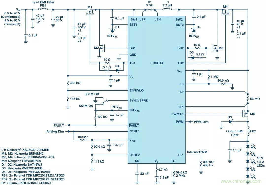 一顆芯驅動整個車前燈組，這個控制器是怎么做到滴？
