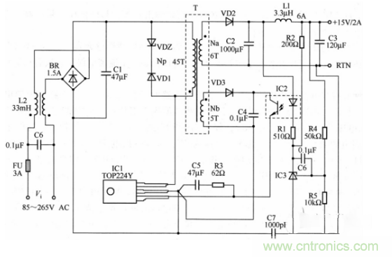 六款簡單的開關電源電路設計，內附原理圖詳解
