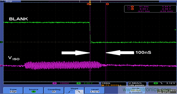 利用isoPower器件屏蔽電源，從而提高精度
