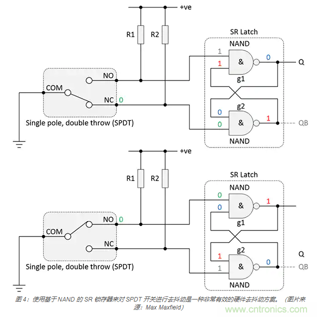 當軟件去抖動不合適時,如何實現開關和繼電器硬件去抖動? 當軟件去抖動不合適時,如何實現開關和繼電器硬件去抖動?