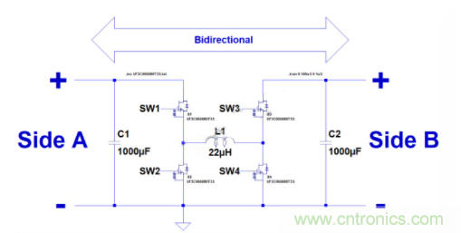 如何用碳化硅MOSFET設計雙向降壓-升壓轉換器？