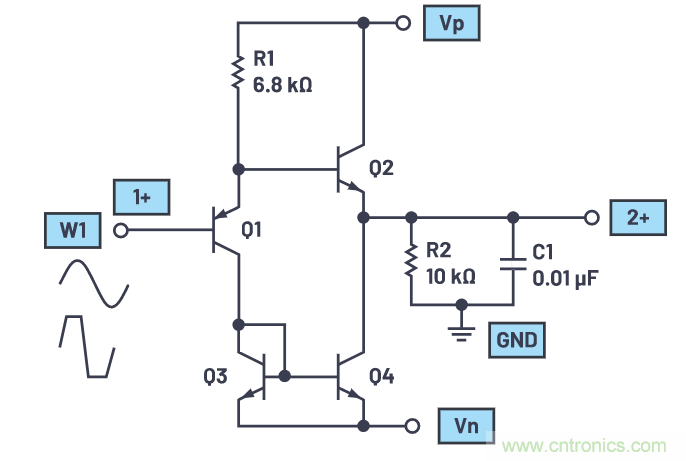 ADALM2000實驗:發(fā)射極跟隨器(BJT)