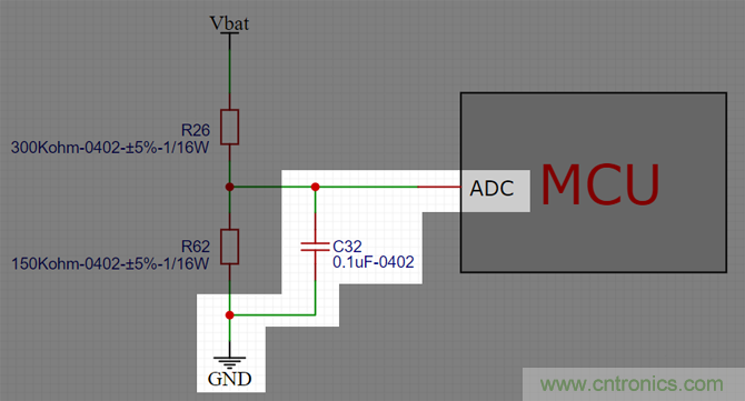 電池電壓偵測電路“踩坑”：分壓電阻的精度竟然是5%，不是1%