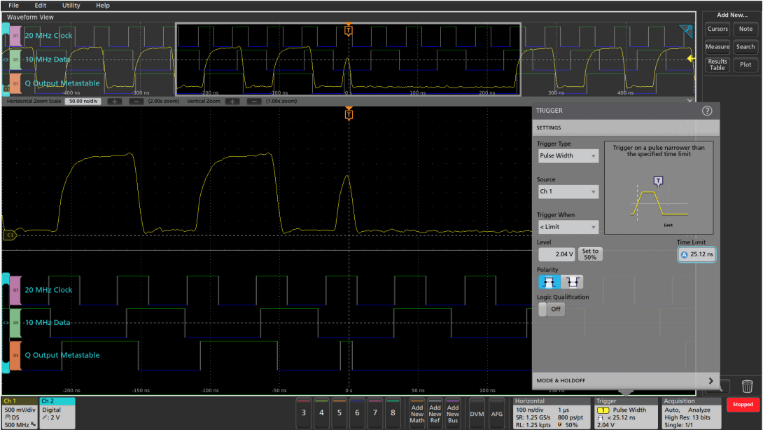 用混合信號示波器識別建立和保持時間違規 用混合信號示波器識別建立和保持時間違規