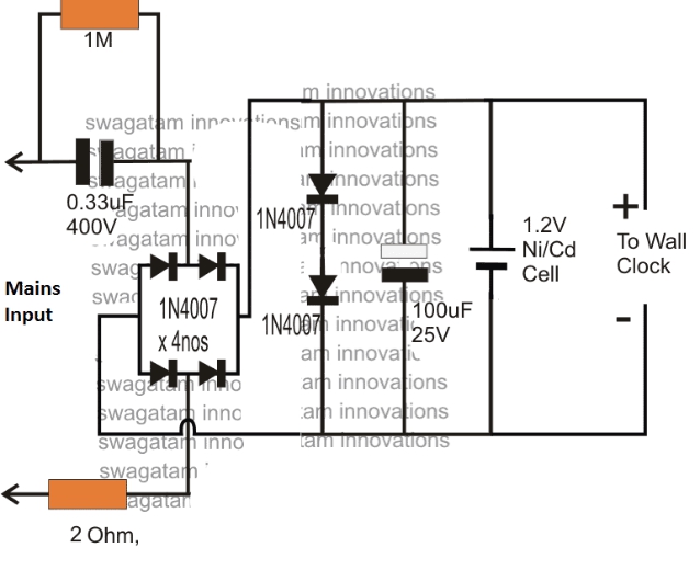 一個簡單的無變壓器1.5V DC電源電路 一個簡單的無變壓器1.5V DC電源電路