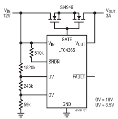 為敏感電路提供過壓及電源反接保護！