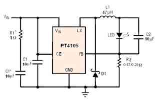 幾款低壓升壓LED驅(qū)動IC 幾款低壓升壓LED驅(qū)動IC