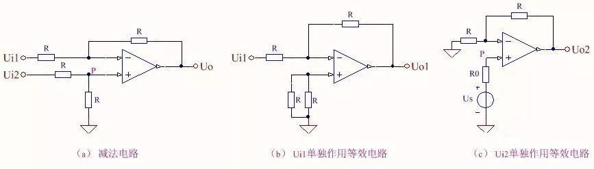運放的信號疊加電路與求差電路 運放的信號疊加電路與求差電路
